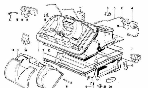 Varilla de conexión OEM 64111373592 para BMW E30. Original BMW.