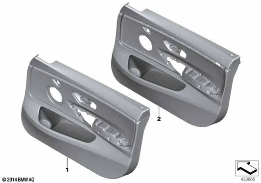 Rechte Haustürabdeckung für BMW F36, F36N (OEM 51417347206). Original BMW