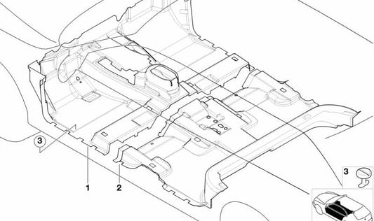 Front Underbody Protector OEM 51478408672 for BMW X5 E53. Original BMW.