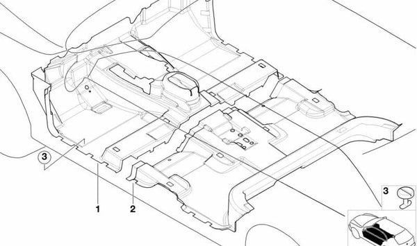Protector inferior delantero OEM 51478408672 para BMW X5 E53. Original BMW.