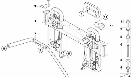 Cubierta derecha del sistema antivuelco OEM 54627199206 para BMW E88 118d y 118i. Compatible con versiones automáticas y manuales. Original BMW.