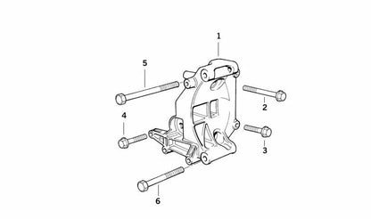 Support moteur OEM 12311247646 pour BMW E36, E46, Z3. Véritable BMW.