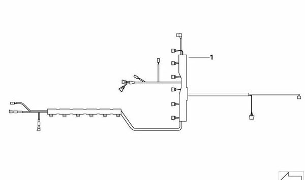 Cableado inyectores y encendido OEM 12517571949 para BMW E87, E90, E91. Original BMW.