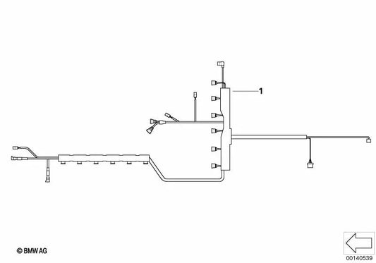 Injektorverkabelung/Zündung für BMW Serie 1 E81, E82, E87N, E88, X1 E84 (OEM 12517605053). Original BMW.