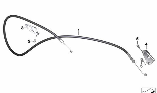 Soporte cable de acoplamiento OEM 32738550034 para motos BMW S 1000 RR (K46). Original BMW Motorrad.