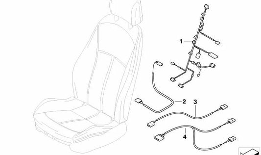 Sensores Ocupação Ocupacional 61126982297 Para BMW Z4 E85, E86. Compatível com o sistema de detecção de ocupantes. BMW original.