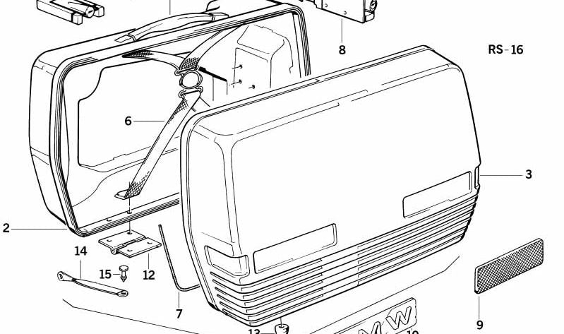 Front lateral position OEM 63141239457 for BMW R50. Original BMW.