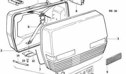 Front lateral position OEM 63141239457 for BMW R50. Original BMW.