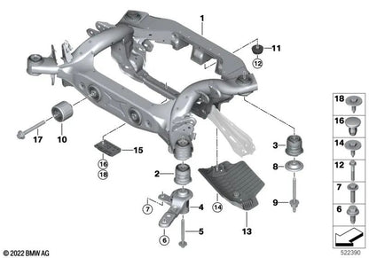 Disco di testa posteriore per BMW Serie 1 E81, E82, E87, E87N, E88, F20, F20N, F21, F21N, Serie 2 F22, F22N, F23, F23N, Series 3 E90, E90n, E91, E91N, E92, E92N, E93, E93N, F30n, F30n F31N, F35, F35N, Serie 4 F32, F32N, F33, F33N, F36, X1 E84, X3 F25, F9