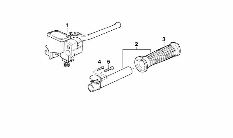 Punho direito OEM 32722310823 para motocicletas BMW R 850 GS, R 1100 GS, K1, K 100 RS, K 1100 LT... e muito mais. Originais BMW Motorrad.