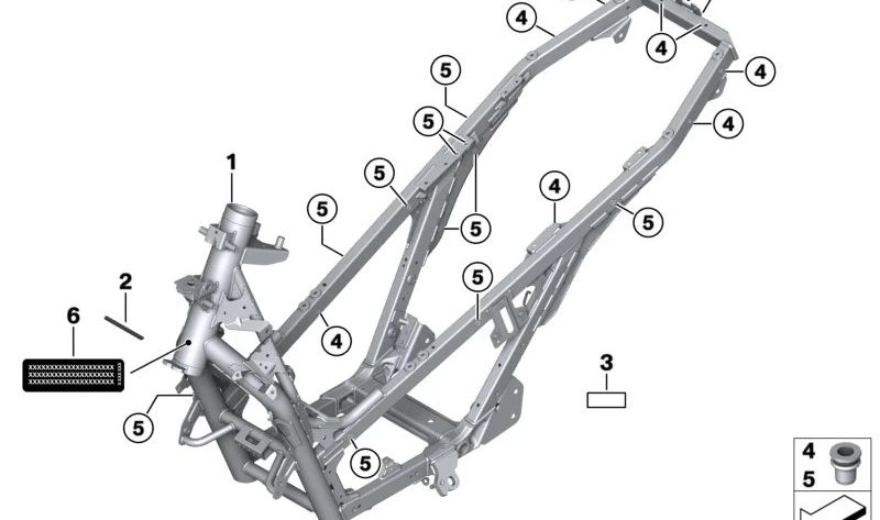 Tuerca remachada ciega M5 OEM 46517923922 para BMW Motorrad C 400 GT (CK08) y C 400 X (CK09). Compatible con modelos: CK08 (2018-2024) y CK09 (2018-2024). Original BMW Motorrad.