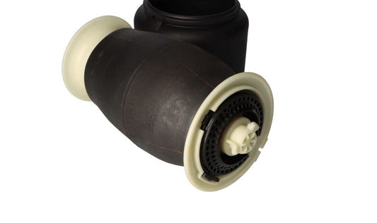 Balona de suspensión trasera OEM 37106784379 para BMW F11 y F11N. Compatible con sistema de regulación de nivel. Recambio original BMW.