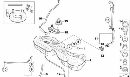 Conector eléctrico 6 pines OEM 61136920056 para BMW E46, E82, E88, E90, E92, E93. Original BMW.