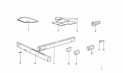 Papel de folio para BMW (OEM 51951811281). Original BMW