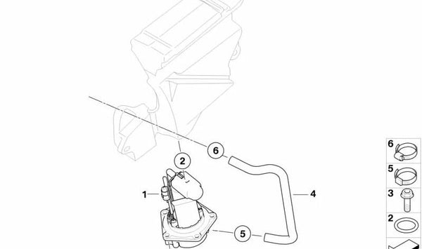Tubo de combustible OEM 16127710573 para BMW Motorrad G 450 X (GK16). Original BMW Motorrad.