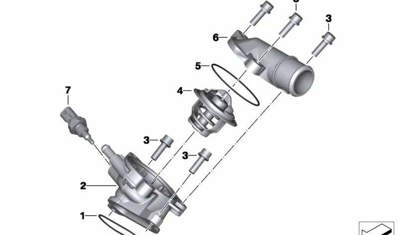Junta tórica OEM 11537722677 para BMW Motorrad HP4, S1000RR (K46), S1000R (K47) y S1000XR (K49). Original BMW Motorrad.