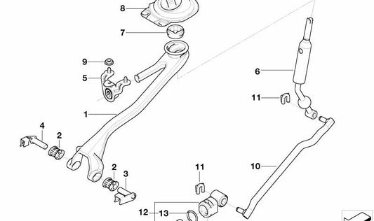OEM change lever 25117540420 for BMW E53. Original BMW.