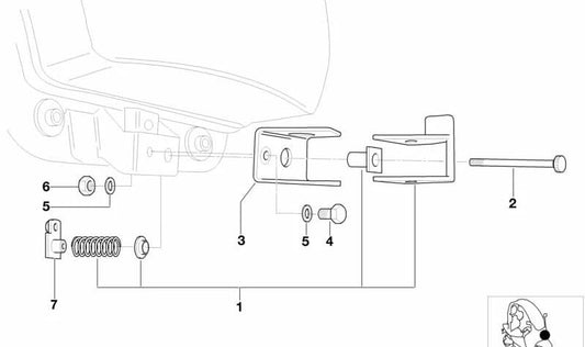 Tuerca hexagonal OEM 07119902122 para BMW Z8 (E52) y BMW Motorrad C1, C1N. Original BMW.