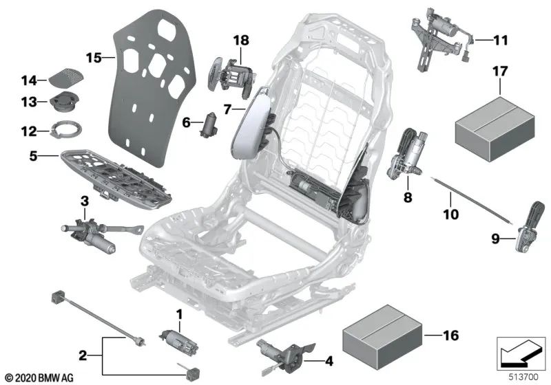 Lüfter für BMW G80, G81, G22, G23, G26, G82, G83, F90, G30, G31, G38, G32, G16, F95, G05, F96, G06, G07 (OEM 52109490352). Original BMW