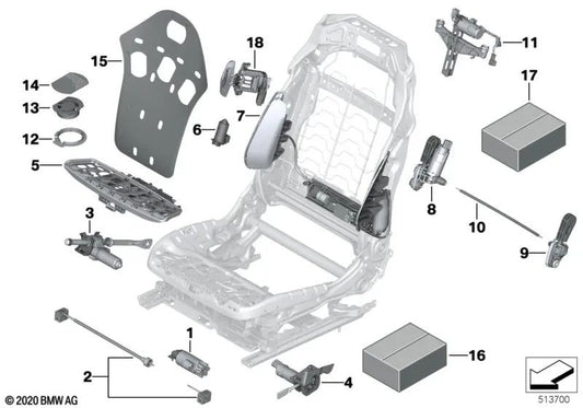 Lüfter für BMW G80, G81, G22, G23, G26, G82, G83, F90, G30, G31, G38, G32, G16, F95, G05, F96, G06, G07 (OEM 52109490352). Original BMW