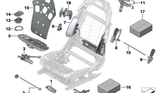 Fan per BMW G14, G15, G16, F95, G05, G06, G07, G09 (OEM 52107451627). BMW originale