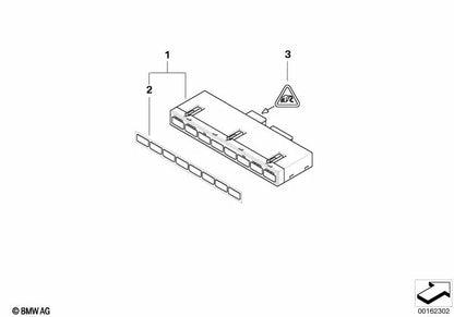 Logement terminal féminin pour la série BMW 5 E60, E61, série 6 E63, E63N, E64, E64N (OEM 61136931894). BMW d'origine.