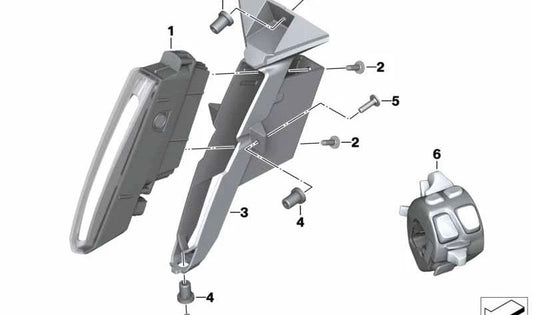 OEM daytime running light box 63128552995 for BMW S 1000 XR motorcycles. Original BMW Motorrad.