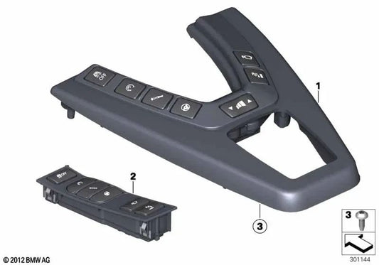 Zentrale Konsolenregeleinheit für BMW F06, F12, F13 (OEM 61317846616). Original BMW.