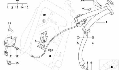 Tuerca hexagonal para BMW Serie 3 E46, E93, E64 (OEM 07119906478). Original BMW