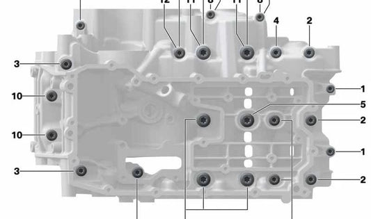 Tornillo cilíndrico M10X110-10.9 OEM 07129908725 para motos BMW F 750 GS, F 850 GS, F 900 XR... y más. Original BMW Motorrad.