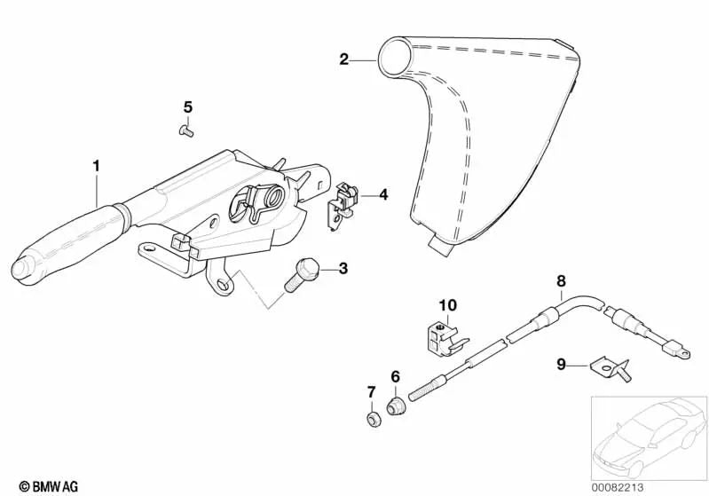 Noz hexagonal para BMW E46, F30 (OEM 34411164699). BMW original