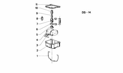 OEM fuel injector 13111257810 for BMW R50. Original BMW.
