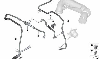 Válvula de ventilación del depósito OEM 13907614013 para BMW F40, F52, F44, F45, F45N, F46, F46N, F48, F48N, F49, F49N y MINI F54, F54N, F55, F55N, F56, F56N, F57, F57N, F60, F60N. Original BMW y MINI.