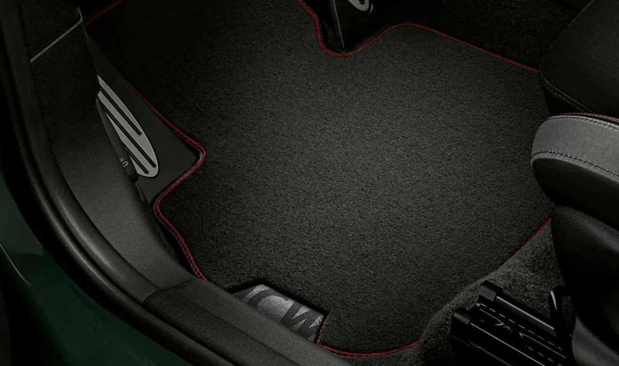 Alfombrillas textiles delanteras JCW OEM 51472469133 para MINI Countryman F60, F60 LCI, U25. Original MINI.