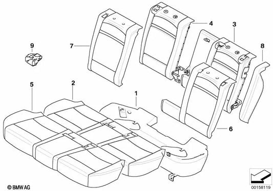 Tampa de backup de esgoto esquerdo para BMW X5 E70N (OEM 52207318490). BMW original