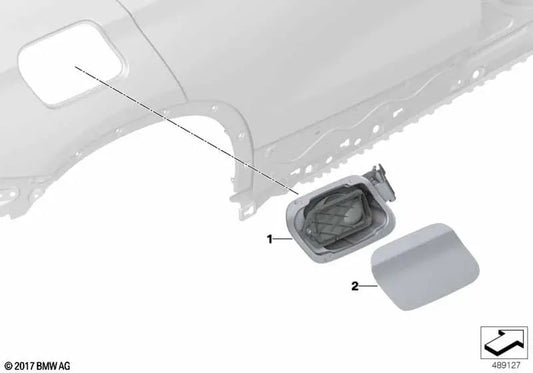 Tampa de enchimento para BMW X2 F39 (OEM 51177468161). BMW original