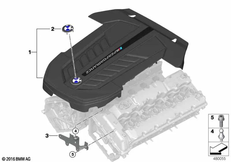 Akustische Isolation Motorhaube für BMW G12, G12N (OEM 11148677980). Original BMW