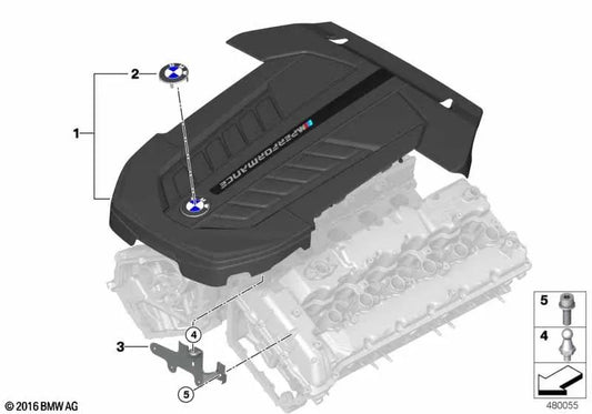 Akustische Isolation Motorhaube für BMW G12, G12N (OEM 11148677980). Original BMW