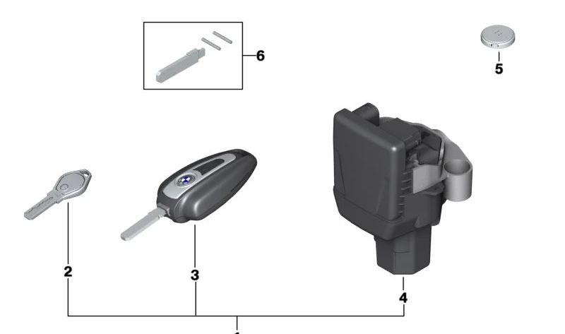 Llavero Keyless Ride First Edition OEM 66127105709 para motos BMW R 18, R 18 Classic, R 18 B, R 18 Transcontinental. Original BMW Motorrad.