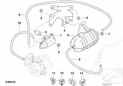 Clip de Cable para BMW Serie 1 E87, F20, F21; Serie 2 F22, F23, F87; Serie 3 E36, E46, E90, F30, F31, F34, F35, F80; Serie 4 F32, F33, F36, F82, F83; Serie 5 E39, E60, E61, F07, F10, F11, F18; Serie 7 E38, E65, E66, F01, F02, F04; X3 E83, F25; X4 F26; X5