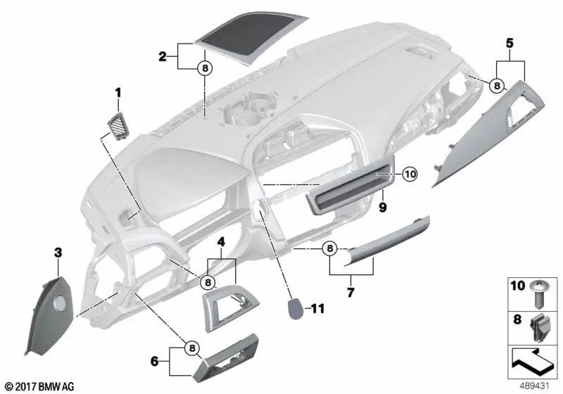 Deckleuchte -Steuereinheit für BMW F20, F21, F22, F87 (OEM 51459236577). Original BMW