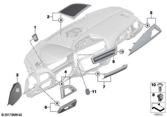 Deckleuchte -Steuereinheit für BMW F20, F21, F22, F87 (OEM 51459236577). Original BMW
