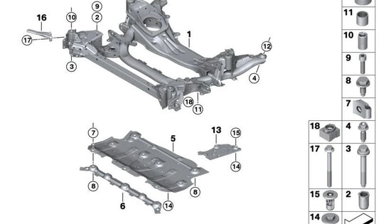 Rechtsschockhebel für BMW G42, G20, G28, G22, G26 (OEM 31126876992). Original BMW