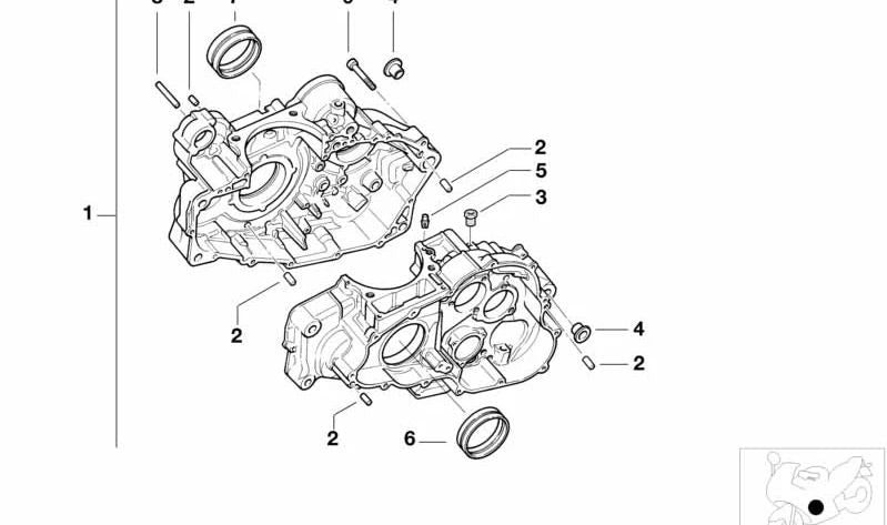 Rodillo OEM 11117700106 para motos BMW G 650 GS, G 650 GS Sertão, G 650 X... y más. Original BMW Motorrad.