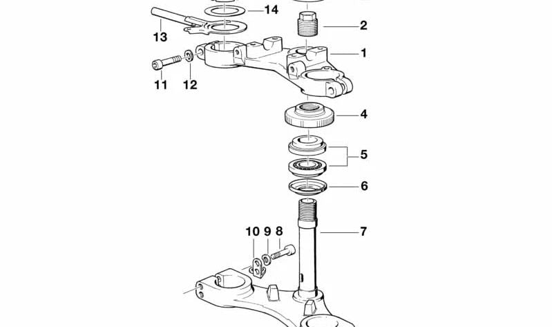 Soporte de intermitente delantero derecho OEM 31421244562 para BMW R50, R60, R75, R80, R90, R100. Original BMW Motorrad.