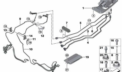 Bloque de válvulas de suspensión OEM 37206794578 para BMW E70, E71, F15, F16, F85, F86. Original BMW.