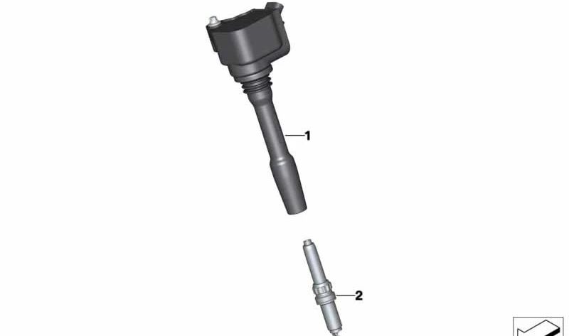 Bobina de encendido OEM 12138692611 para BMW G30, G30N, G11N, G12N, G14, G15, G16, G05, G05N, G06, G06N, G07, G07N, F90N, G90, F91, F92, F93, F95, F95N, F96, F96N. Original BMW.