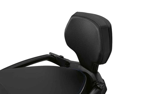Respaldo acolchado para pasajero OEM 77348527045 para BMW Motorrad C 600 Sport (CK18, 2011-2015) y C 650 Sport (CK18, 2015-2020). Aumenta confort en viajes largos. Original BMW Motorrad.