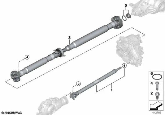 Automatic Transmission Shaft for BMW X3 G01, G01N X4 G02, G02N (OEM 26108680377). Original BMW