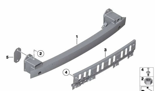 OEM 51127336682 Prise en charge du pare-chocs arrière pour BMW F07. BMW d'origine.